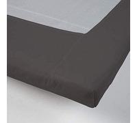 DayDream bedwear Lenzuolo con Angoli Non Iron Grigio, Cotone, 180 x 200 cm