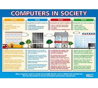 Daydream Education Computers in Society | Poster ICT | Carta lucida laminata misura 850 mm x 594 mm (A1) | Tabelle informatiche per l'aula | Grafici educativi by