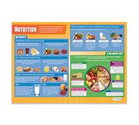 Daydream Education Poster educativo Nutrition, poster educativo fisico, carta lucida, 850 mm x 594 mm (A1), poster da parete per aule