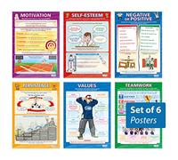 Daydream Education Poster motivazionali - Set di 6 poster motivazionali | Carta lucida laminata misura 850 mm x 594 mm (A1) | Grafici PSHE per l'aula | Grafici didattici