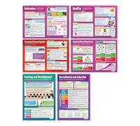 Daydream Education Poster Operations & Human Resources - Set di 6 poster aziendali | Carta lucida misura 850 mm x 594 mm (A1) | Poster di usiness | Grafici didattici