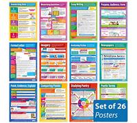 Daydream Education - Set di 26 poster per lettura e scrittura, in carta lucida laminata, dimensioni: 850 mm x 594 mm (A1)