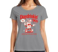 Daydrinkin' Since The '90s Good Vibes Only, maglietta da donna, grigio., S