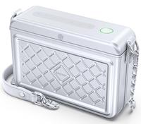 Dayear Borsa con serratura di sicurezza da donna, antifurto, con impronta digitale, certificata MFi, solo Find My App/iOS, borsa a tracolla con blocco contanti con password, cassetta di sicurezza da