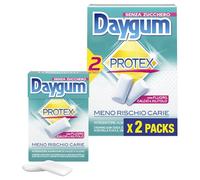 Daygum Protex Chewing Gum, Gomme da Masticare Senza Zucchero, Gusto Menta, con Fluoro, Calcio e Xilitolo, Confenzione da 2 Astucci