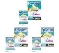 Daygum Protex Chewing Gum, Gomme da Masticare Senza Zucchero, Gusto Menta, con Fluoro, Calcio e Xilitolo, Confenzione da 2 Astucci (Confezione da 3)