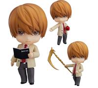 DAYIYUE Death-Note Light Yagami 10CM Giunti mobili Accessori Action Figure Statua Anime Kira Sostituire Parti del Viso Figure in PVC Modello Decorazione Scrivania Regalo da collezione