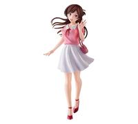 DAYIYUE Noleggio Fidanzata Chizuru Mizuhara 18CM Anime Figura Statua Rosa Top e Gonna Bianca Chizuru Mizuhara Figura PVC Modello per Esposizione e Regalo da Collezione