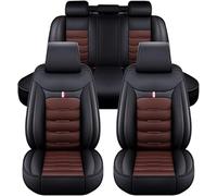 DAYKET Coprisedile Auto, per Ford Ranger Wildtrak (2016-2023) Coprisedile Set Protezioni Sedili Copri Sedili Accessori,D/Black-Coffee