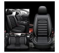 DAYKET Coprisedili per Auto in Pelle per Mini Countryman R60 2010-2016, Impermeabile Set Fodere Anteriori e Posteriori Copri Sedili Auto Set Coprisedili,C/Black-White