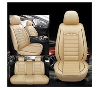 DAYKET Coprisedili per Auto in Pelle per Peugeot 307 CC, Impermeabile Set Fodere Anteriori e Posteriori Copri Sedili Auto Set Coprisedili,E/Beige