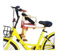 DAYKETNE Seggiolino per Bambini da Montare sulla Parte Anteriore della Bicicletta, con Braccioli e Poggiapiedi, Compatibile con Biciclette per Adulti.,BrownA