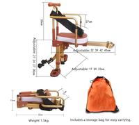 DAYKETNE Seggiolino per Bambini da Montare sulla Parte Anteriore della Bicicletta, con Braccioli e Poggiapiedi, Compatibile con Biciclette per Adulti.,BrownB