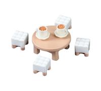 DAYLIGHE 1/12 Miniatura Casa Delle Bambole Mobili Divano Tavolo Set Modello Progetto Scena Display Set Per Creativo Soggiorno Decorazione Casa Delle Bambole Mobili