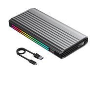 DAYLIGHE Ad alta velocità 10Gbps NVME Solid Disk Enclosure Case USB3.1 Gen 2 Stati Solidi Drive Caso Esterno ARGB Luce