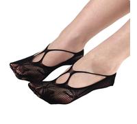 DAYLIGHE Calzini da donna non spettacolari in nylon a taglio basso fodera alla caviglia estivi corti nascosti invisibile No Show Low Cut Liner invisibile nascosto, Numero nero 3, Taglia unica