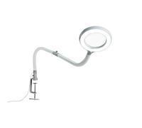 Daylight Omega 3.5 - Lampada Lente d’Ingrandimento Portatile con LED Daylight 6000K, Ingrandimento 2,25X, 4 Livelli di Luminosità, Braccio Flessibile in Silicone, Borsa Inclusa