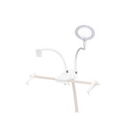 Daylight StitchSmart 2 Magnifier & Chartholder - Supporto regolabile per telaio da ricamo con lampada a LED con lente d'ingrandimento, rotazione a 360°, illuminazione CRI 95+, bracci flessibili