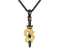 DAYLINLOVE Collana da uomo in argento sterling 925, regalo per uomini, Sterling Silber, Argento sterling, Nessuna pietra preziosa
