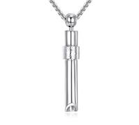 DAYLINLOVE Paura Breathe Easy Collana da donna in argento Sterling 925 per smettere di fumare collana per uomini consapevolezza, respiratoria, ciondolo Breathlace per riposo naturale e antistress