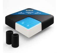 DaymandCare® | Cuscino in memory foam e gel rinfrescante PREMIUM 2 fodere incluse | Cuscini per Sedie Ergonomico | Cuscino sedia ufficio : Comfort durante i lunghi periodi di utilizzo