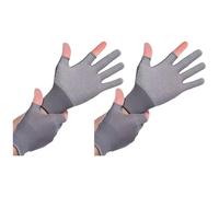 DAYnagh 2Pair Outdoor Sports Due/Mezza Finger Guanti Protezione Solare Guanti Ciclismo Traspirante Antiscivolo Pesca Biciclette Estati Sottile Protezione Solare