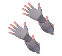 DAYnagh 2Pair Outdoor Sports Due/Mezza Finger Guanti Protezione Solare Guanti Ciclismo Traspirante Antiscivolo Pesca Biciclette Estati Sottile Protezione Solare