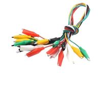 DAYnagh Confezione da 10 cavi da laboratorio di dimensioni miste a coccodrillo, 5 colori distinti per migliorare la qualità degli utensili elettrici