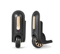 DAYnagh Ruote di ricambio per conchiglie morbide, per bagagli e valigie da viaggio, 1 coppia, diametro 80 mm, altezza 19,5 cm, colore nero, Nero , 19,5cm, moderno