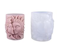 DAYnagh Stampi Silicone Lady per Sapone Resina Epossidica in Rilievo Lady Cilindro Decorazione La Casa Dea del