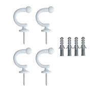 DAYnagh Strategia Moderna Ganci per Tende in Alluminio Disposizione Rapida Negazione della Perforazione Richiesta Soluzione Salvaspazio Flessibile Ganci Flessibili Tende La Casa