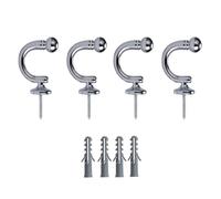 DAYnagh Strategia Moderna Ganci per Tende in Alluminio Disposizione Rapida Negazione della Perforazione Richiesta Soluzione Salvaspazio Flessibile Ganci Flessibili Tende La Casa