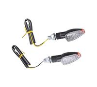 DAYOTIE 2 Pz 12V Universale Motociclo Indicatori di Direzione Luce di Direzione Indicatore di Direzione Luce Ambra Indicatore di Direzione Accessorio Indicatori motocicli(Clear)