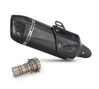 DAYOTIE Compatibile con 1300R GS Scarico per Moto Modifica Tubo di Collegamento Centrale Slip On per Collegare Il Doppio Foro con Tubo Scarico Silenziatore di Copertura Moto Tubo Scarico(Type D)