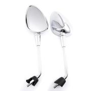 DAYOTIE Compatibile con Vespa per Primavera 50 2T NOABS E2-E3 2013 2014 2015 2016 2017 Accessori per Specchietti Retrovisori Universali per Moto Moto Specchio Posteriore(Silver)