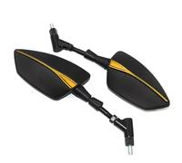 DAYOTIE Compatibile con Yamaha per TMAX 560 per T-Max 500 Specchietti Laterali Universali per Motociclette Specchietti Retrovisori Laterali per Manubrio Accessori Moto Specchio Posteriore(Yellow)