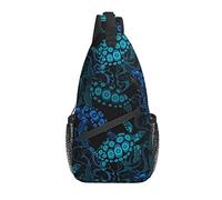 Daypack Sling Bag Psychedelic Sea Turtle Chest Shoulder Zaino Elegante tracolla a tracolla