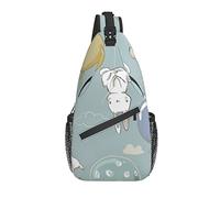 Daypack Sling Bag Psychedelic Sea Turtle Chest Shoulder Zaino Elegante tracolla a tracolla