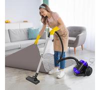 DayPlus Aspirapolvere senza sacchetto, 1000 W, senza sacchetto per pavimenti duri, moquette, compatto e leggero, grande contenitore per polvere 1,5 l, filtro HEPA