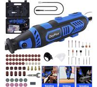 DayPlus Kit di utensili rotanti da 135 W con accessori da 80 pezzi e custodia per punte da trapano elettriche a 6 velocità per la creazione di progetti fai da te