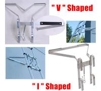 DayPlus Stabilizzatore per scala Distanziatore da parete portatile a forma di V o I per pali telegraphici Pulizia delle finestre Pulizia delle grondaie Colonna di scarico