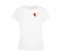 Days Beyond Maglietta 'Queen Of Hearts' rosso / bianco Donna Days Beyond XS rosso / bianco