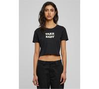 Days Beyond Top da donna Take It Daisy Cropped Tee M Nero