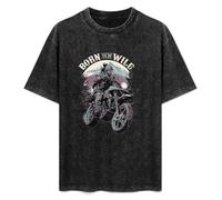 Days Gone Deacon Horror Game Fabric Born to Be Wild Unisex Printed T-Shirt Mens Black Tee Shirt L
