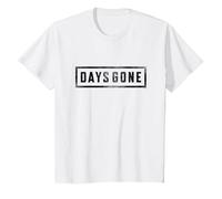 Days Gone Iconic Distressed Big Chest Logo V2 Maglietta, Bambini, Bianco, 6 Anni