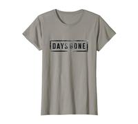 Days Gone Iconic Distressed Big Chest Logo V2 Maglietta, Donna, Ardesia, L