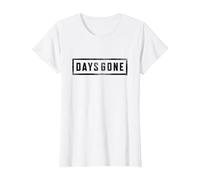Days Gone Iconic Distressed Big Chest Logo V2 Maglietta, Donna, Bianco, M