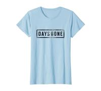 Days Gone Iconic Distressed Big Chest Logo V2 Maglietta, Donna, Celeste, L