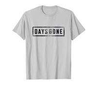 Days Gone Iconic Distressed Big Chest Logo V2 Maglietta, Uomo, Argento, 3XL