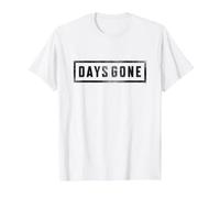Days Gone Iconic Distressed Big Chest Logo V2 Maglietta, Uomo, Bianco, 3XL